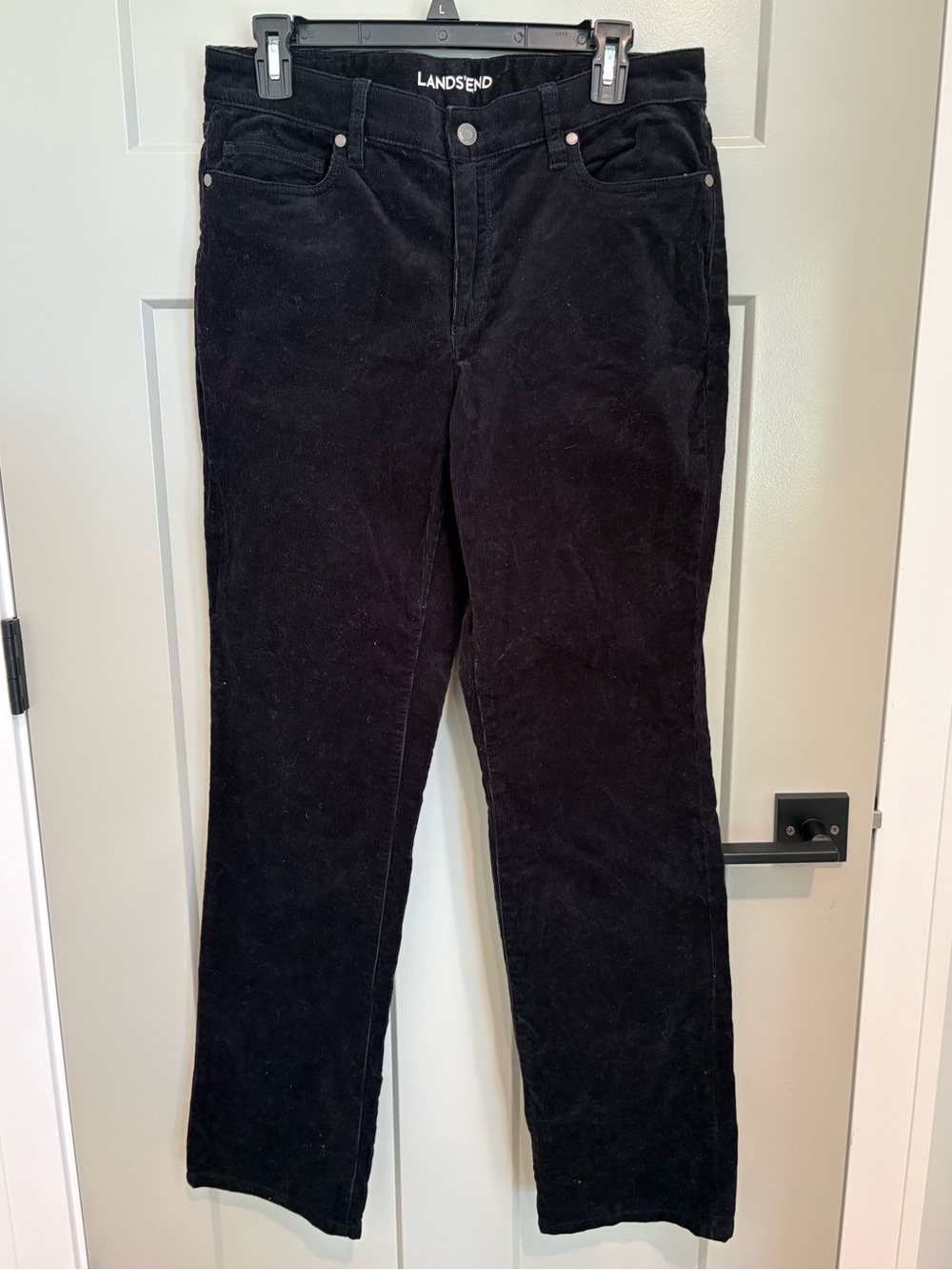 Lands' End women’s Black Corduroy pants
